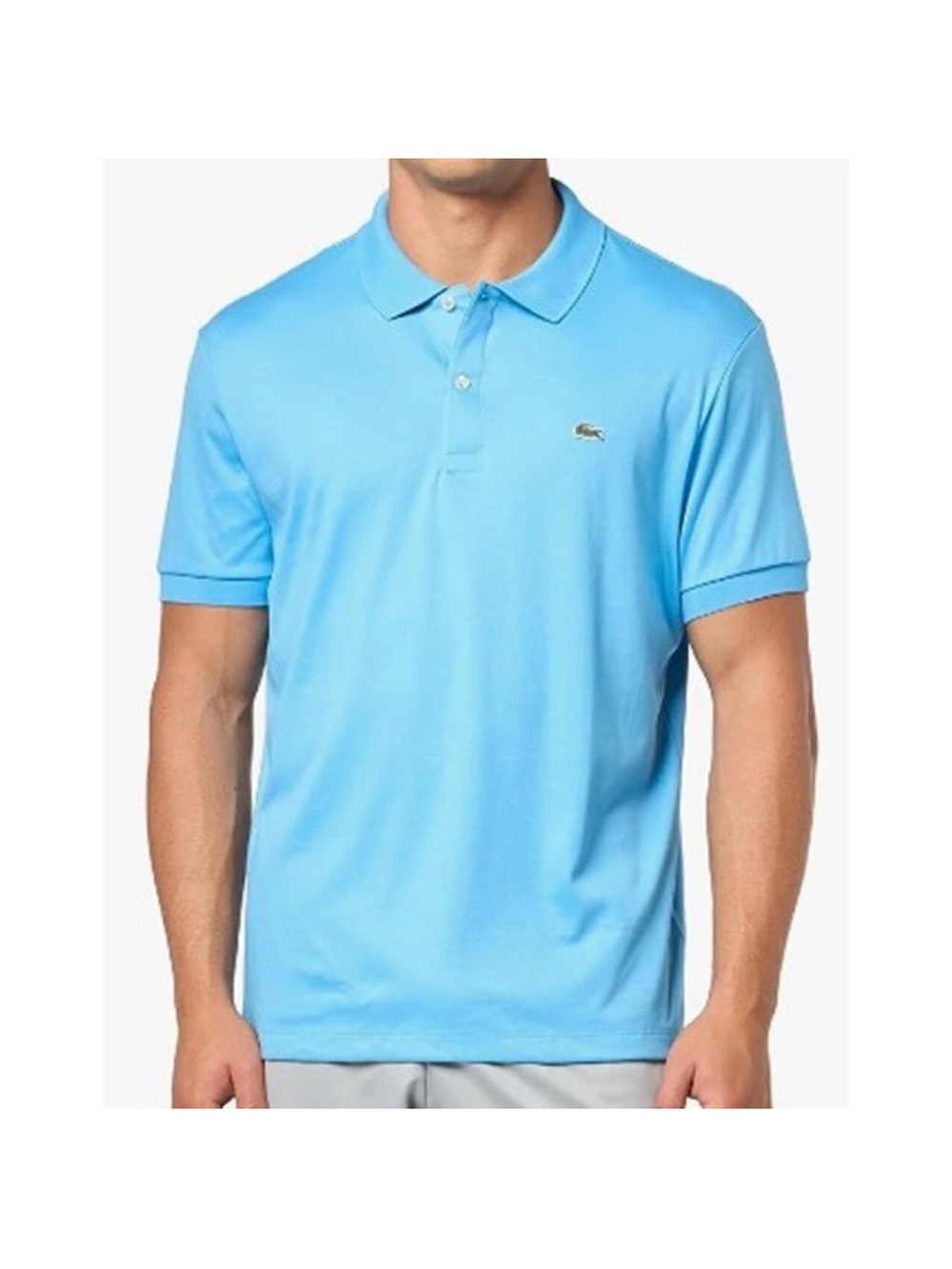 #009 Lacoste Men's Polo in Turquoise Blue